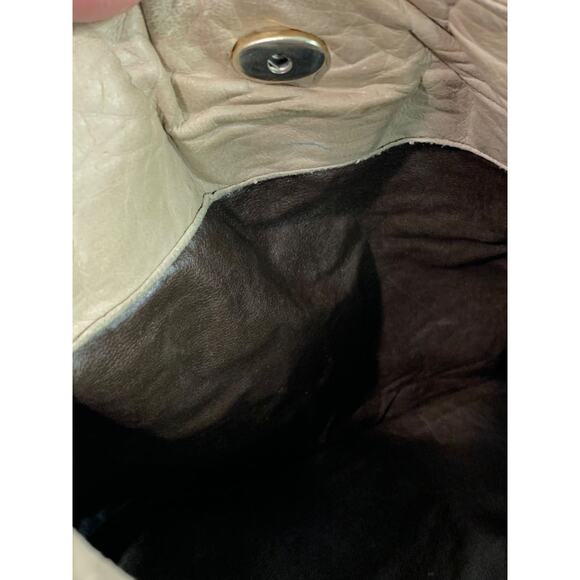 Madras Made in Italy Woven Leather Soft Bucket Bag Purse - Picture 9 of 9